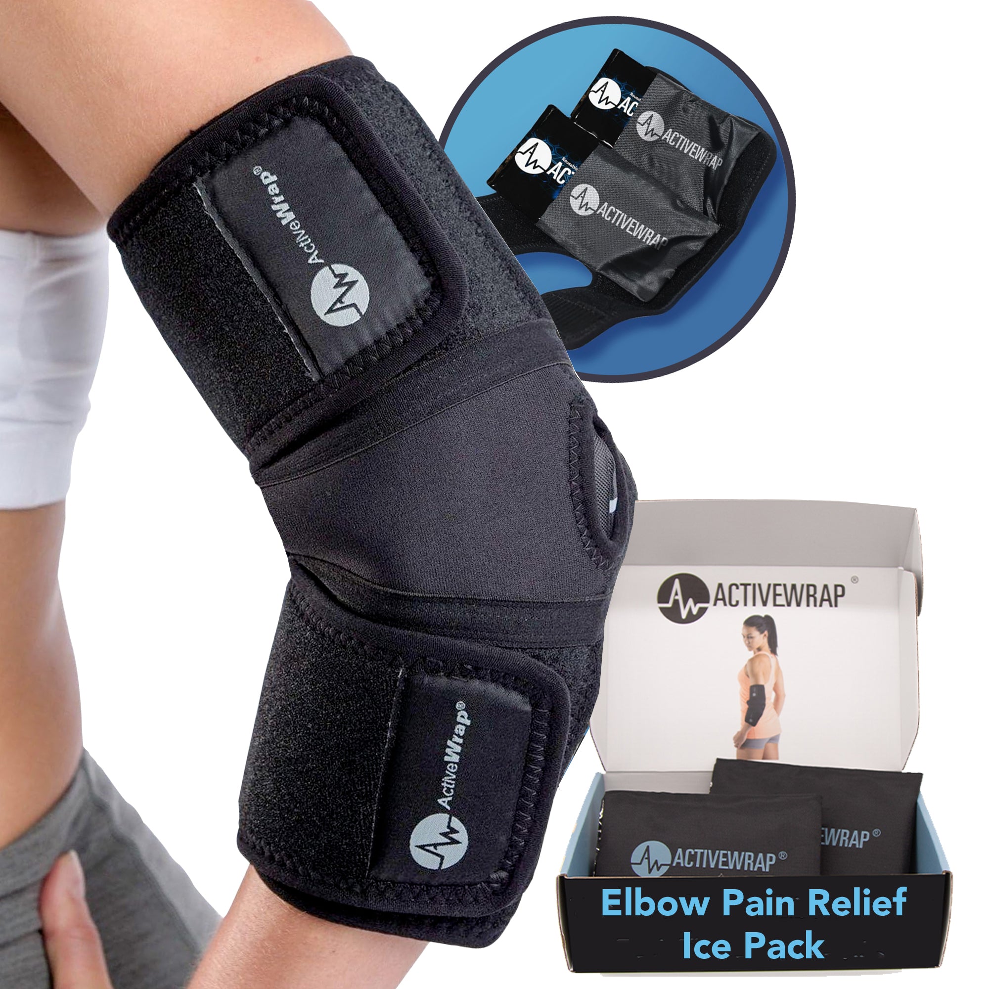 Elbow Wraps: Ice & Heat Packs (All-in-1)