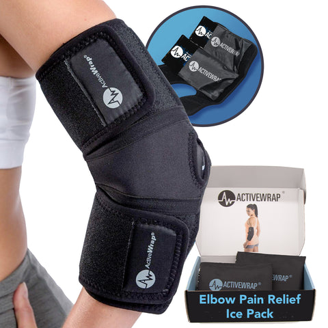 Elbow pain relief ice pack, tennis elbow treatment, golfer's elbow treatment, Elbow Ice Sleeve, Cold Ice Sleeve