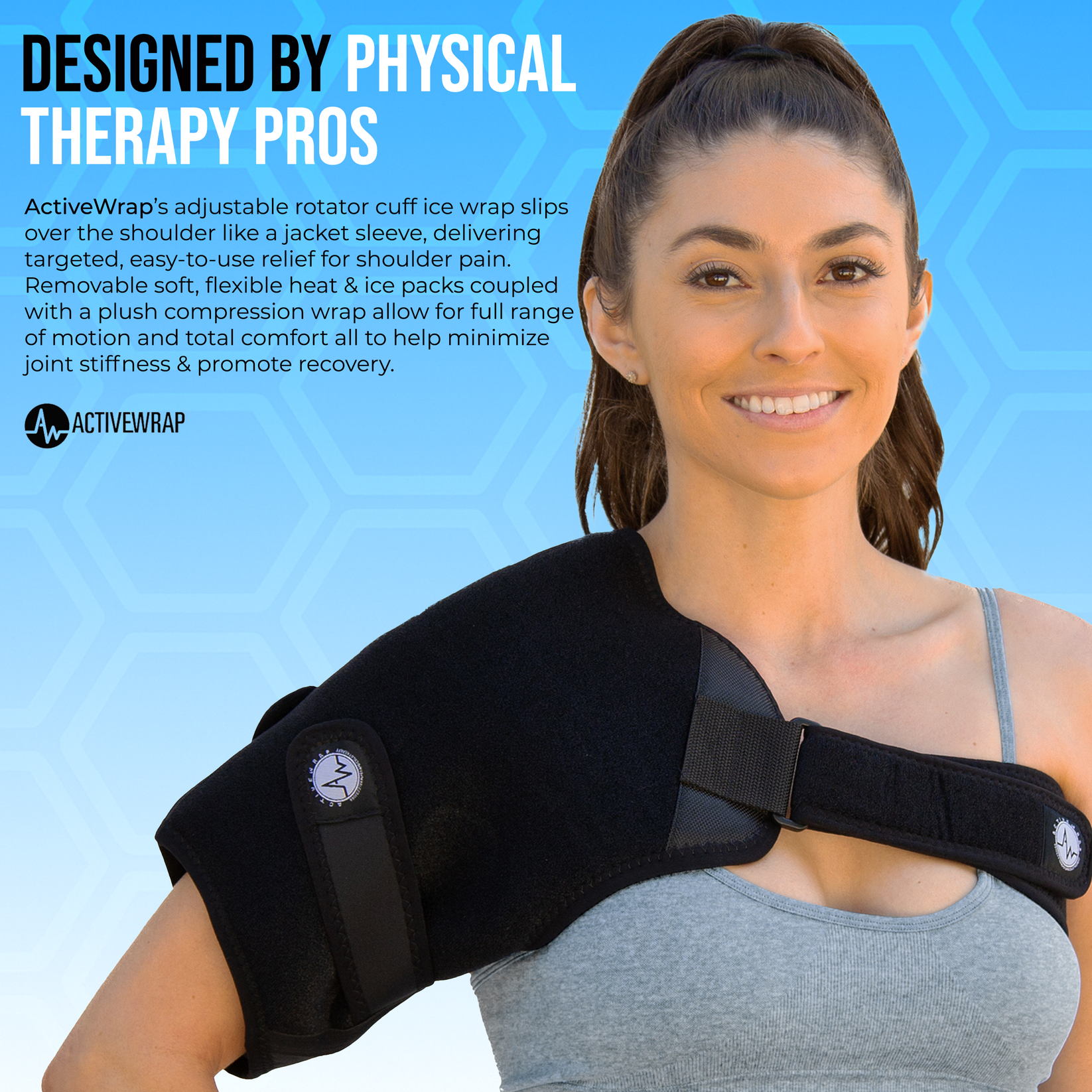 Shoulder Ice & Heat Wraps/Packs (All-in-1) | ActiveWrap®
