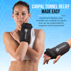 Carpal Tunnel Relief, Wrist Ice Pack,Wrist Ice Wrap, Arthritis, Hand Ice Wrap, Boxers fracture, Hand fractures, Wrist sprains, Activewrap Hand Heat Ice Wrap