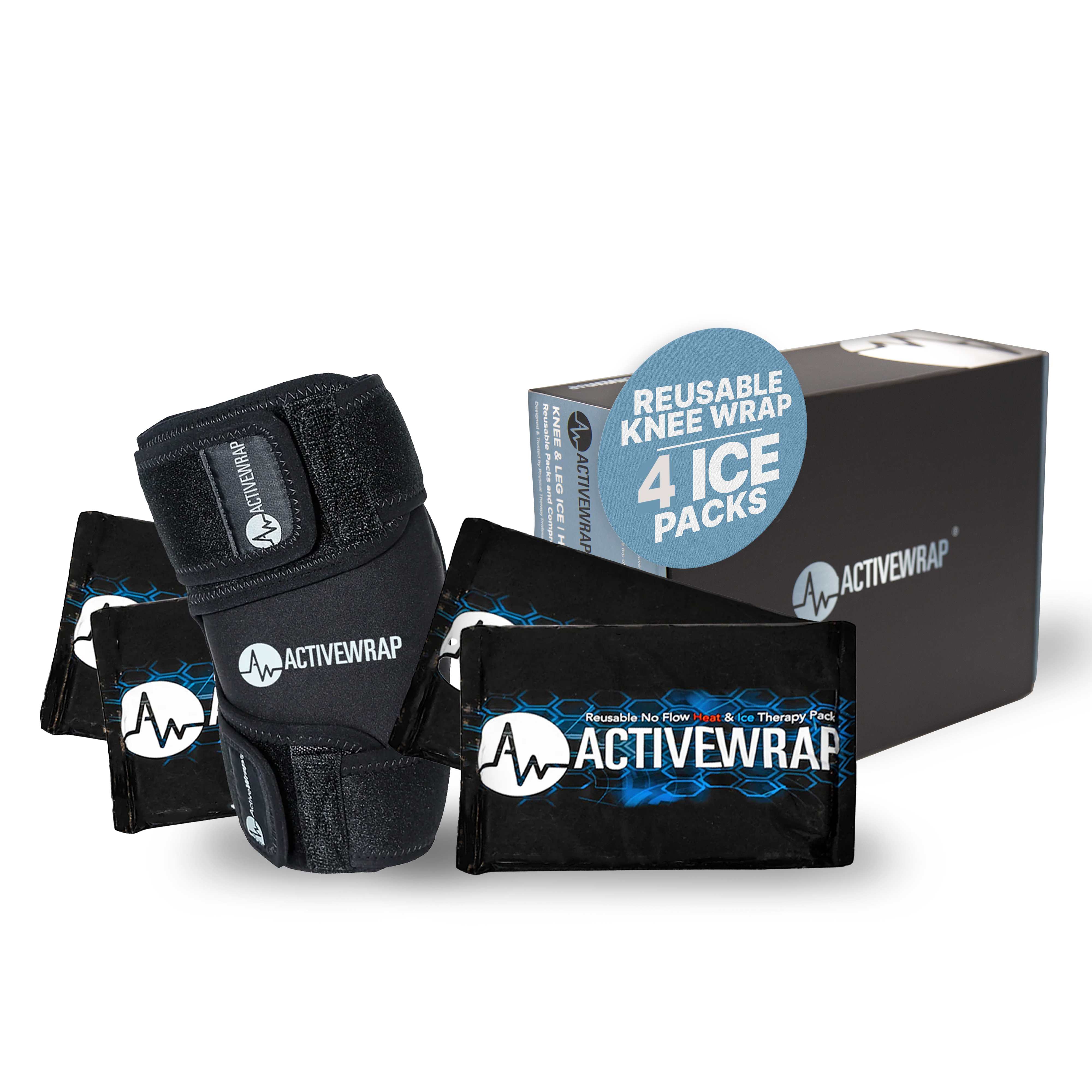 ActiveWrap KNEE Heat and Ice Wrap Ice Packs