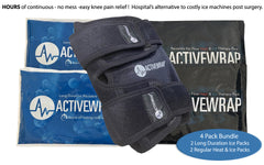 Knee Ice Pack, Knee Ice Wrap, Knee Ice Machine, Best Knee Ice Pack, Coldest Knee Ice Pack, Knee Cold Sleeve, Knee Cold Wrap, ACL Injury, Total Knee Replacement, Knee Replacement Pain Relief, Physical Therapy Ice Pack, ActiveWrap Knee Ice pack, Active Wrap