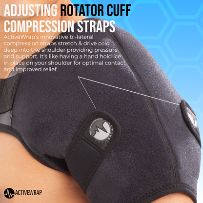 Shoulder Ice Wrap, Shoulder Ice Pack,Frozen Shoulder Relief, Rotator Cuff Pain Relief, ActiveWrap Shoulder Ice Wrap