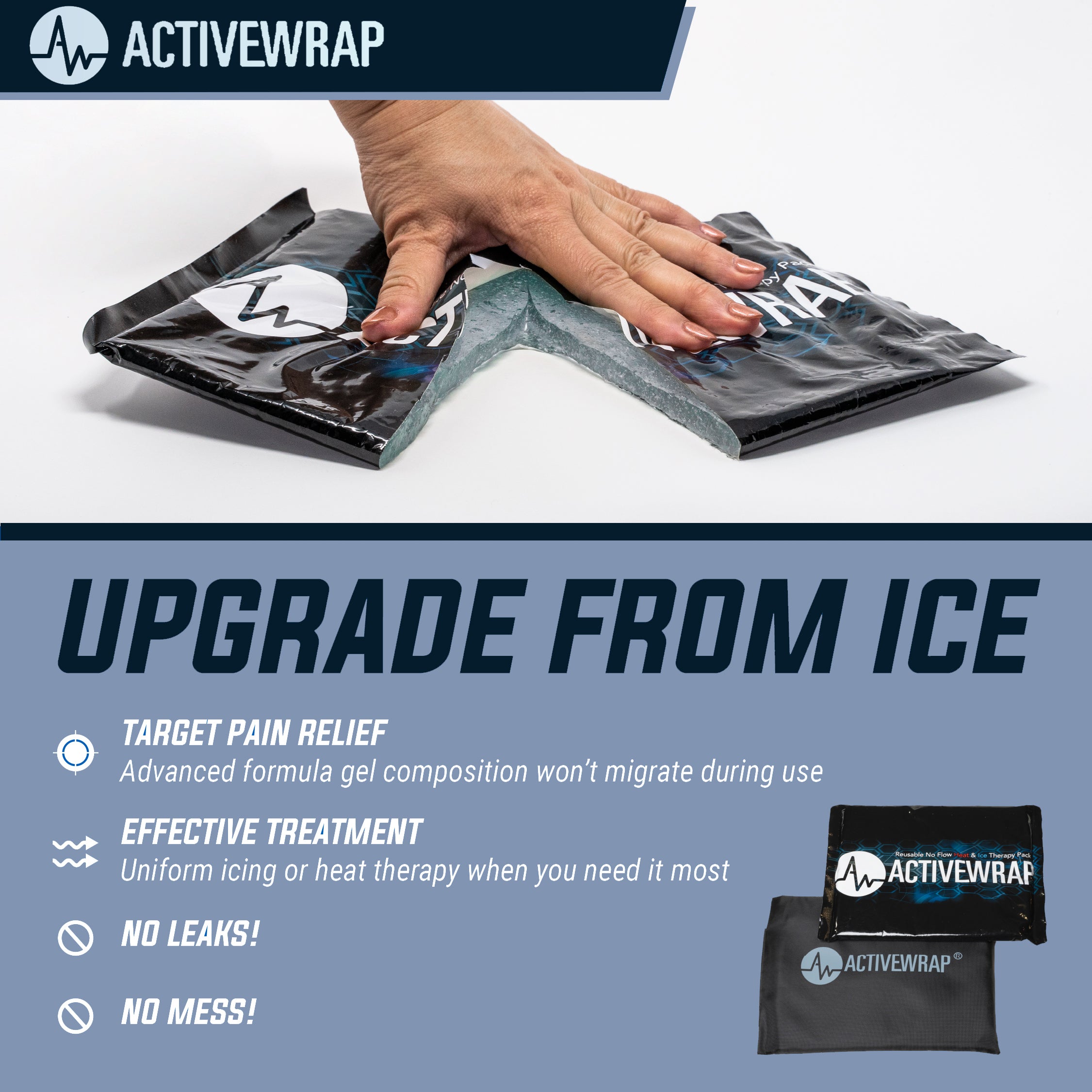 ActiveWrap® Heat | Ice Packs Reusable SM Size (4.5" x 6.5")