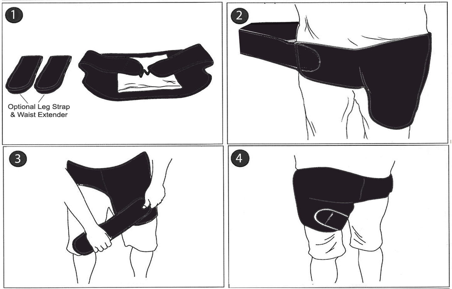 Long Duration Hip Ice Wrap By ActiveWrap® | Best For Hip Surgery