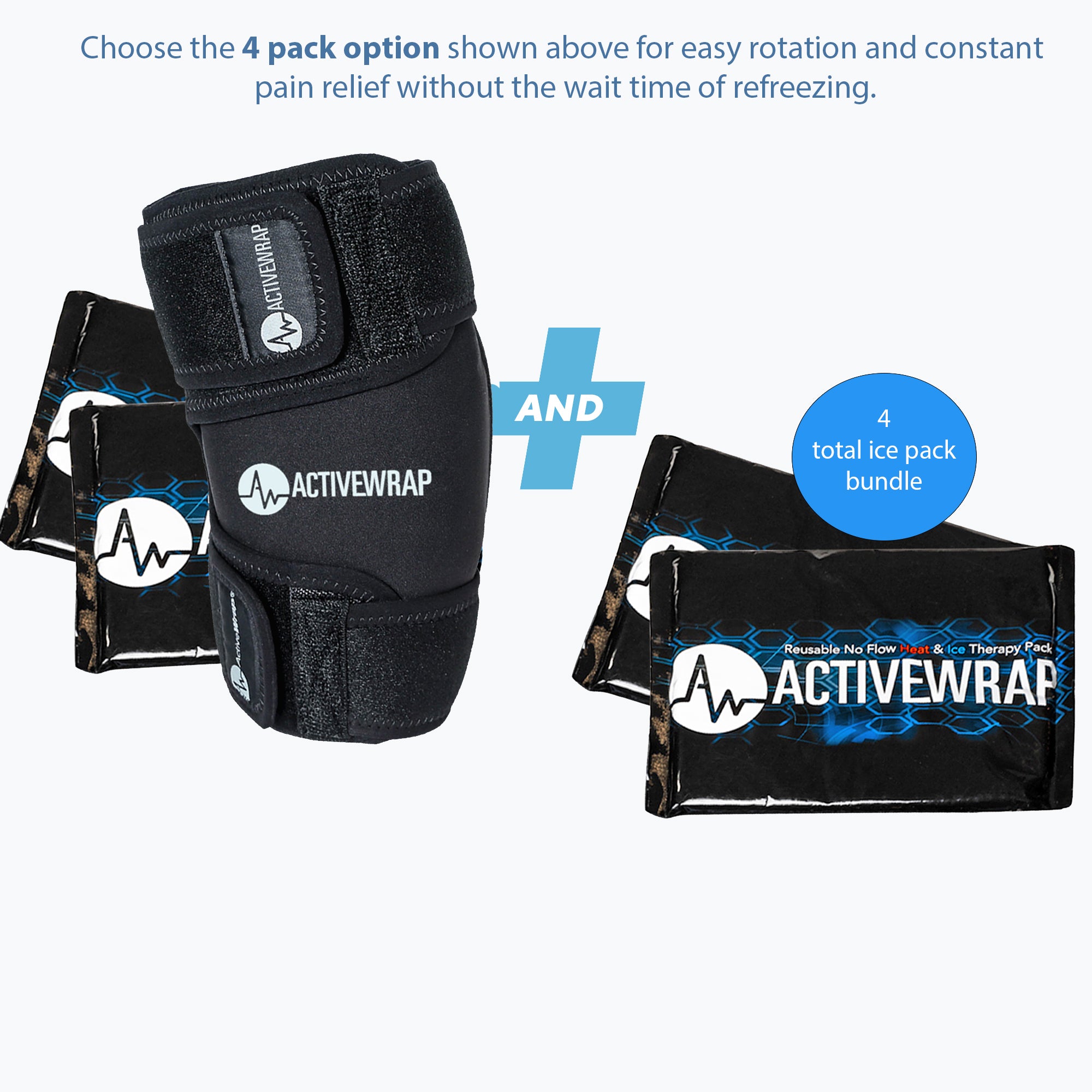 Heat & Ice Knee Wrap & Pack (All-in-1)